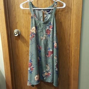 Torrid olive green floral tank